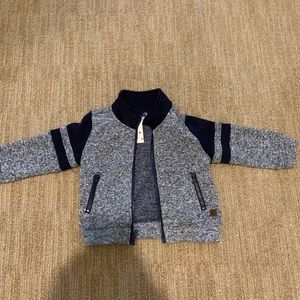 NWT Janie and Jack blue fleece baby boy jacket